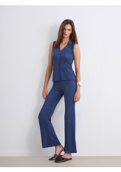 Yeni Sezon Gömlek Yaka Dokulu Kadın Yelek fiyatları