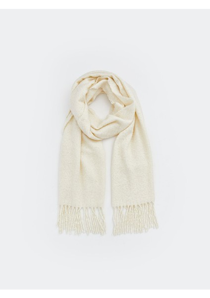 Yeni Sezon Düz Püsküllü Kadın Atkı