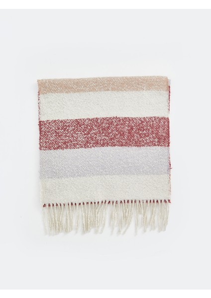 Yeni Sezon Renk Bloklu Saçaklı Kadın Atkı fırsatları