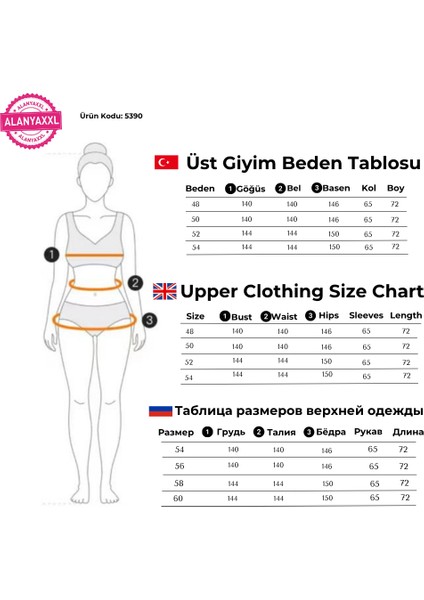 Kadın Büyük Beden Gömlek Görünümlü Bluz