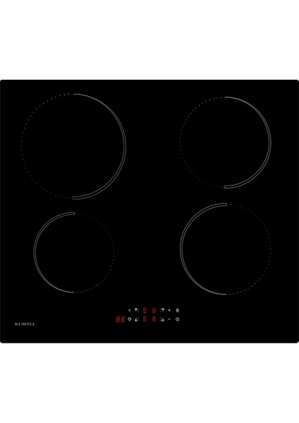 2'li Siyah İndüksiyonlu Ankastre Set (Fırın-Ocak)