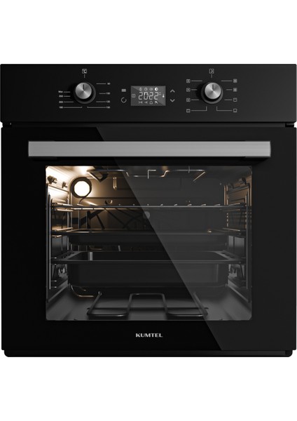 2'li Siyah İndüksiyonlu Ankastre Set (Fırın-Ocak)