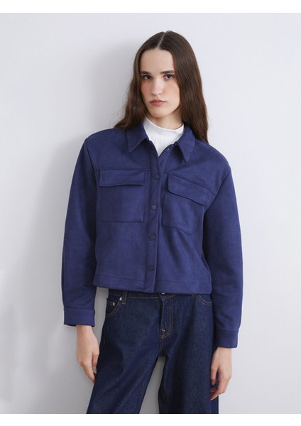 Yeni Sezon Kadın Süet Görünümlü Ceket