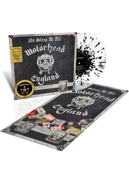Motörhead - Nö Sleep At All (50TH Anniversary Edition) (Clear W White & Black Splatter Vinyl) - Plak