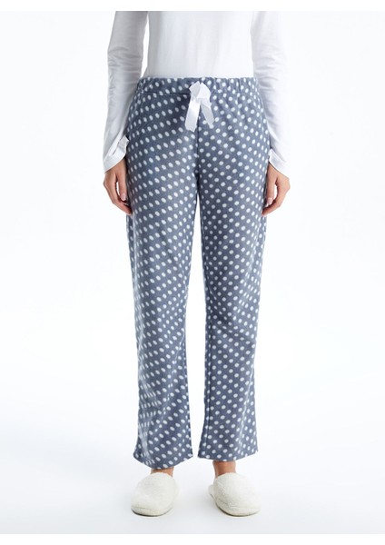 Yeni Sezon Beli Lastikli Puantiyeli Kadın Polar Pijama Altı fiyatları