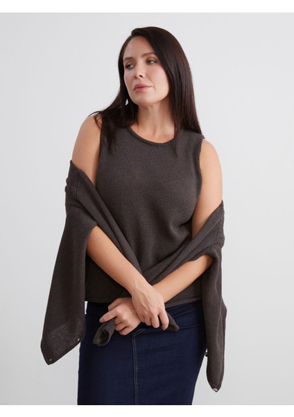 Yeni Sezon Büyük Beden Bisiklet Yaka Kadın Triko Kazak