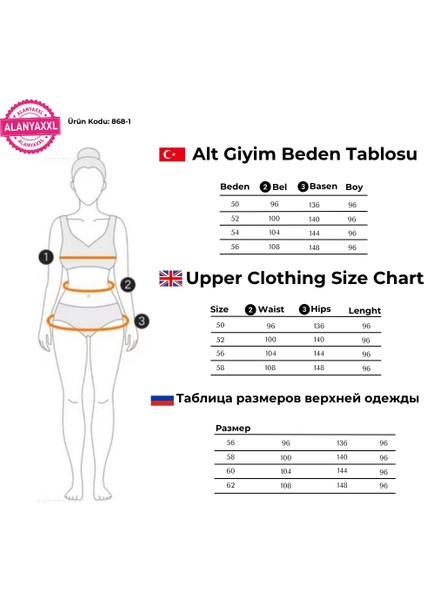 Kadın Büyük Beden Boru Paça Toparlayıcı Yüksek Bel Siyah Ekstra Battal Pantalon