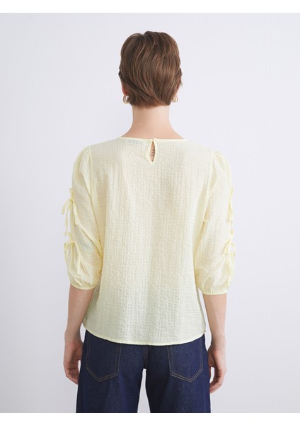 Yeni Sezon Bisiklet Yaka Dokulu Bluz fırsatları