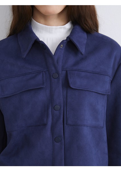 Yeni Sezon Kadın Süet Görünümlü Ceket modelleri