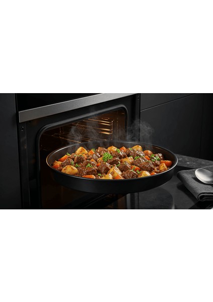 Siyah Parlak Emaye Yuvarlak Fırın Tepsisi 40 cm modelleri