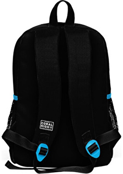 Dört Bölmeli Siyah Okul Çantası Ortopedik Tasarım 27x38x14 cm İlkokul İçin