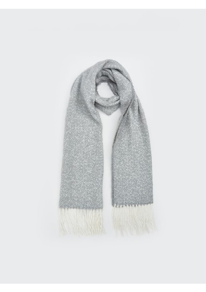 Yeni Sezon Düz Püsküllü Kadın Atkı