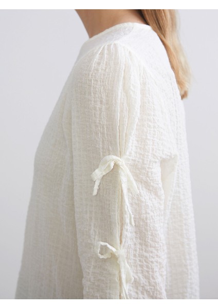 Yeni Sezon Bisiklet Yaka Dokulu Bluz modelleri