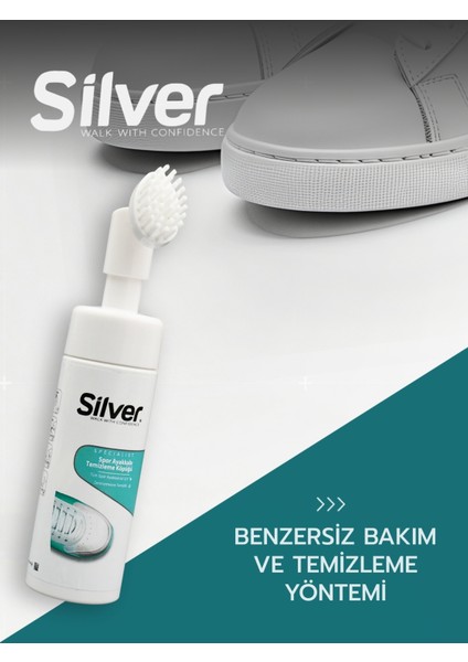 Fırçalı Spor Ayakkabı Bakım Temizleme Köpüğü Güçlendirilmiş Formül 150 ml