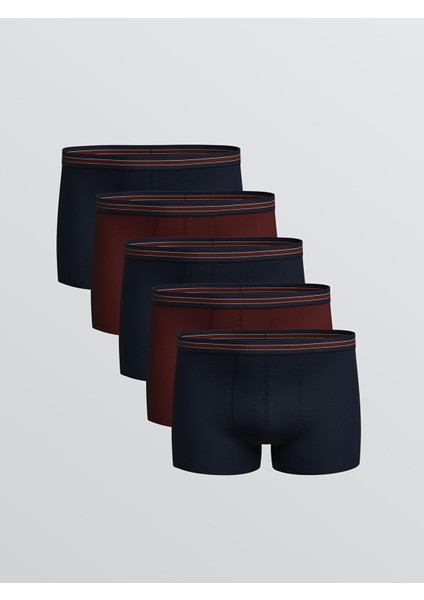 Yeni Sezon Standart Kalıp Pamuklu Esnek Erkek Boxer 5'li