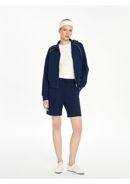 Yeni Sezon Dik Yaka Oversize Kadın Fermuarlı Sweatshirt fiyatları