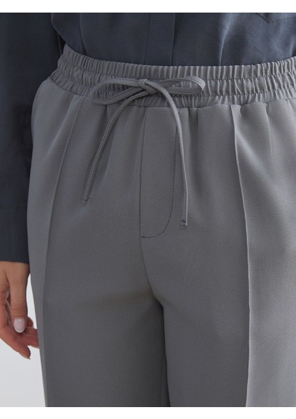 Yeni Sezon Beli Lastikli Poplin Kadın Pantolon modelleri