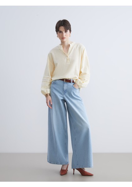 Yeni Sezon Wideleg Kadın Jean Pantolon