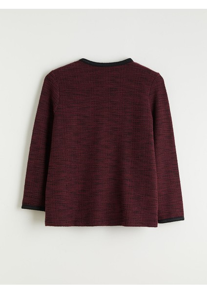 Yeni Sezon Bisiklet Yaka Dokulu Kadın Hırka fiyatları