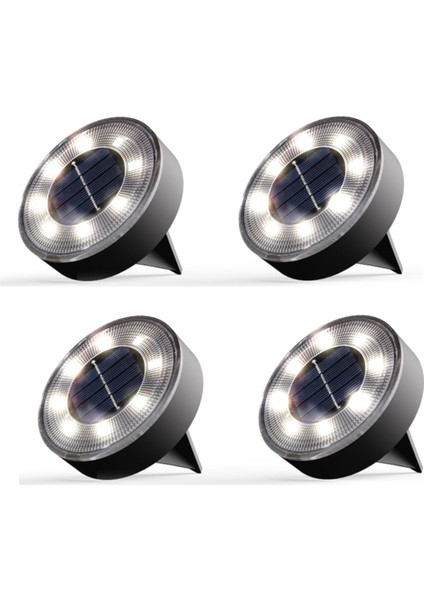 Güneş Yer Işıkları IP68 Su Geçirmez Güneş Powered Disk Işıkları Dış Mekan Peyzaj Işığı Beyaz Işık Beyaz Işık (Yurt Dışından) modelleri