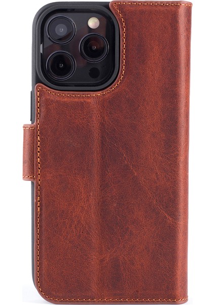 Magic Case iPhone 16 Pro Brick Deri Telefon Kılıfı