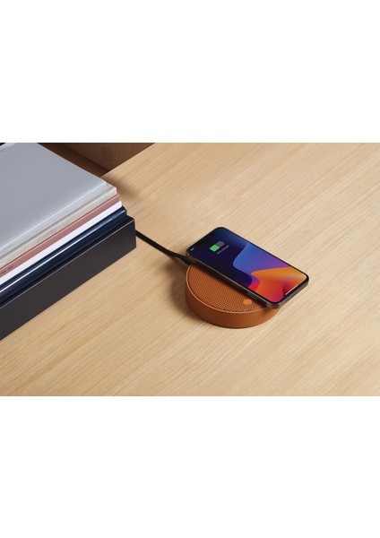 Oslo Kahverengi Energy + Kablosuz Şarj Cihazı ve Bluetooth Hoparlör