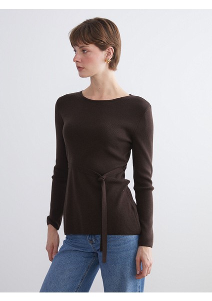 Yeni Sezon Bisiklet Yaka Kadın Triko Kazak