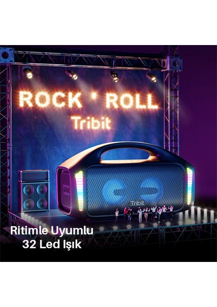 Ipx7 Stormbox Blast Rgb Tws Su Geçirmez Taşınabilir Siyah Bluetooth Hoparlör