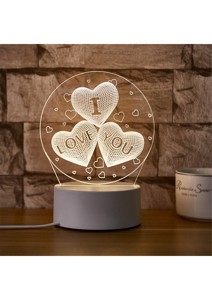 Gece Işık Akrilik Yatak Odası Başucu LED Masa Lambası Tatil Etkinlik Hediye Sistemi Hediyeleri (Yurt Dışından) indirimleri
