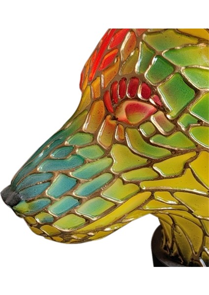 Ev Dekorasyonu Için Kullanılan 15CM Reçine Vitray Tablo Lambası-Hayvan Serisi. (Yurt Dışından) indirimleri