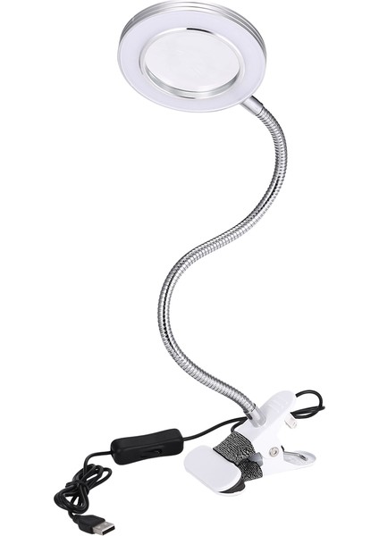 Masa Masası Üstü 8x Büyüteç Cam Güzellik Tırnak Salonu Dövme Büyüteç Lambası Işık (Yurt Dışından)