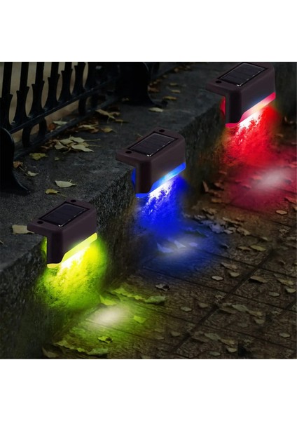 12PCS LED Güneş Adım Lambası Yolu Merdiven Açık Bahçe Işıkları Su Geçirmez Balkon Işık Dekorasyonu Veranda Merdiven Işığı, A (Yurt Dışından) indirimleri