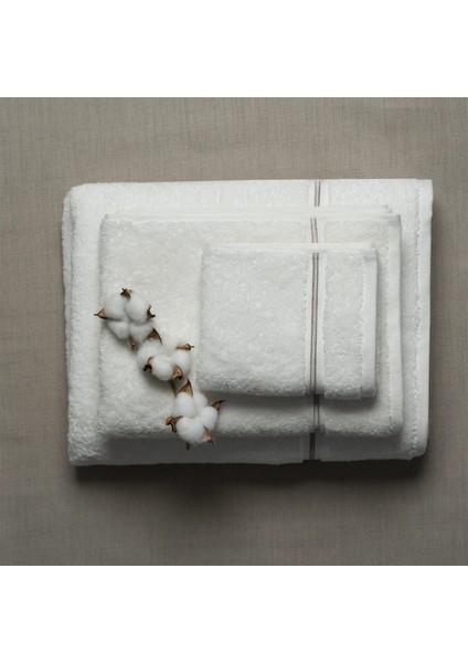 Petunia Pima Beyaz Taş Pamuklu Banyo Havlusu 90 x 150 cm fırsatları