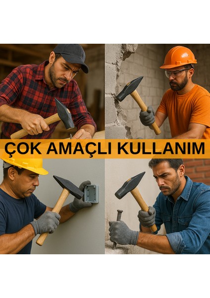 Balyoz Başlığı Çelik Uçlu Sivri Yassı Çift Taraflı Profesyonel Yıkım Inşaat Şantiye Sanayi Balyozu modelleri