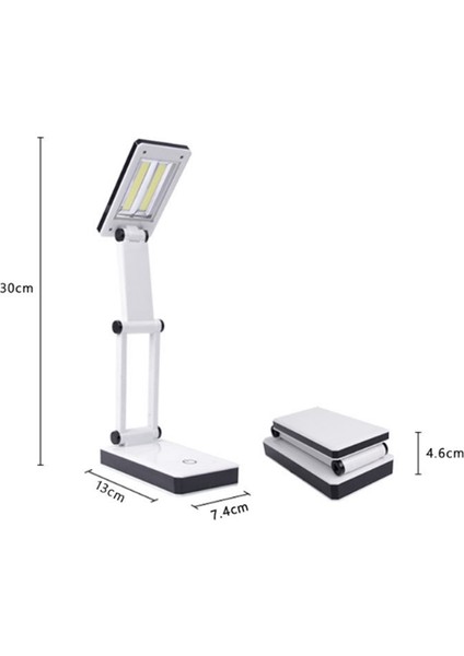 Süper Parlak Kobu LED Taşınabilir Masa Lambası Katlanabilir Pres Hassas Kontrol Pili ve USB Powered (Pil Yok) (Yurt Dışından) fiyatları