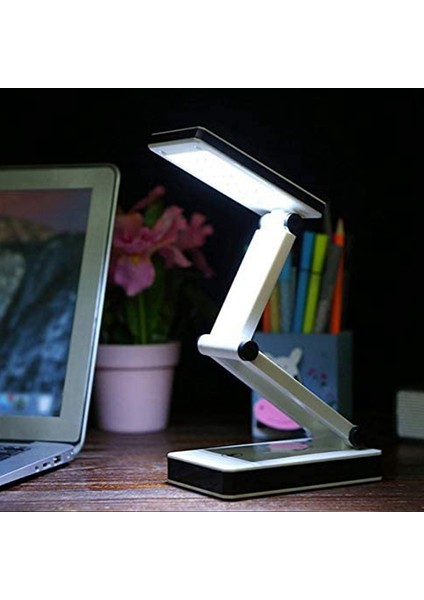 Süper Parlak Kobu LED Taşınabilir Masa Lambası Katlanabilir Pres Hassas Kontrol Pili ve USB Powered (Pil Yok) (Yurt Dışından) modelleri