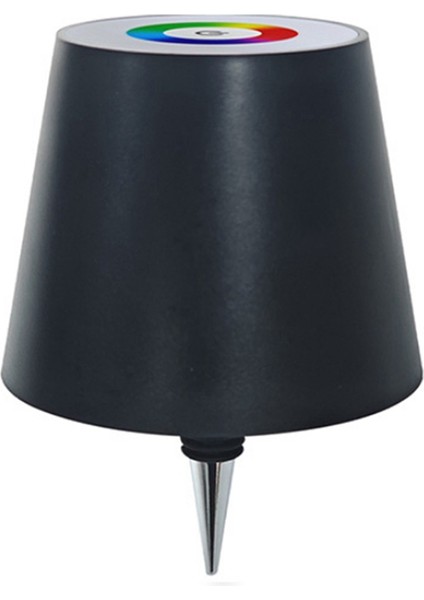 Kablosuz Şişe Lambası, Likör Şişeleri Için LED Şişe Işıkları, Şarj Edilebilir Şarap Şişesi Işıkları Rgb-Black (Yurt Dışından)
