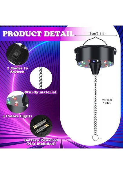 Hafif ve Disko Ball-Battergy Disco Ball Light, Noel Partisi, Dj Club Party Malzemeleri ile Disko Top Dekoru (Yurt Dışından) fiyatları