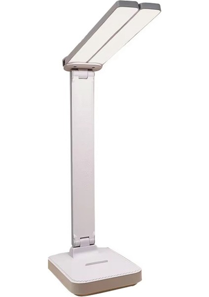 LED Masa Lambası 3 Seviye Dimmable Dokunmatik Gece Işığı USB Şarj Edilebilir Göz Koruma Katlanabilir Masa Lambası Beyaz (Yurt Dışından)
