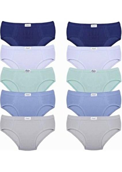 10'lu Erkek Çocuk Külot Pamuk-Elastan Karışımı Nefes Alabilir Tasarım