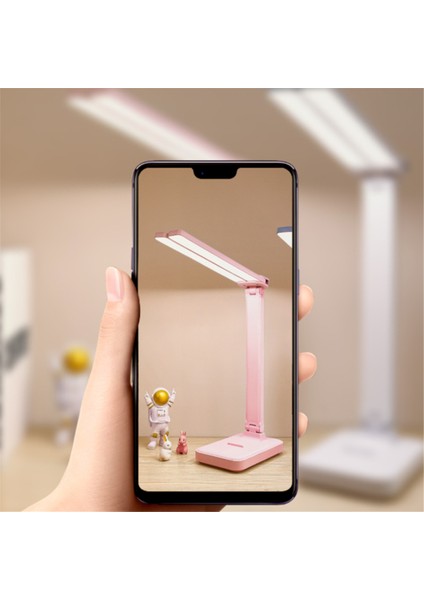 LED Masa Lambası 3 Seviye Dimmable Dokunmatik Gece Işığı USB Şarj Edilebilir Göz Koruma Katlanabilir Masa Lambası Beyaz (Yurt Dışından) fırsatları