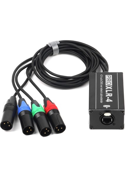 RJ45 Ila 4 Kanal Xlr Audio 3 Pin Dmx Sahip Veya Studıo Kayıtları Için Kablo Nete Yapmak Için (Yurt Dışından)