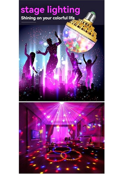 6pcs Renkli Dönen Sihirli Top Lambası Rgb LED Soketsiz LED Dans Partileri Için Disko Topu Dj Atmosfer Işık (Yurt Dışından) fiyatları