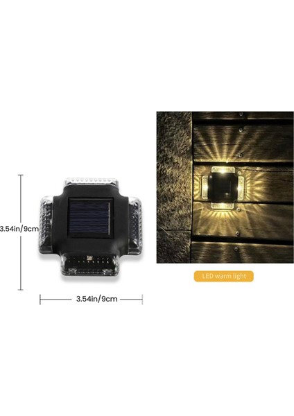 4pcs Açık Güneş Işıkları Güneş Işığı IP65 Bahçe Bahçesi Garaj Veranda (Sıcak Işık) Için Su Geçirmez Güneş Güvenlik Işıkları (Yurt Dışından) fiyatları