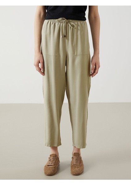 Yeni Sezon Beli Lastikli Havuç Kesim Kadın Pantolon fiyatları