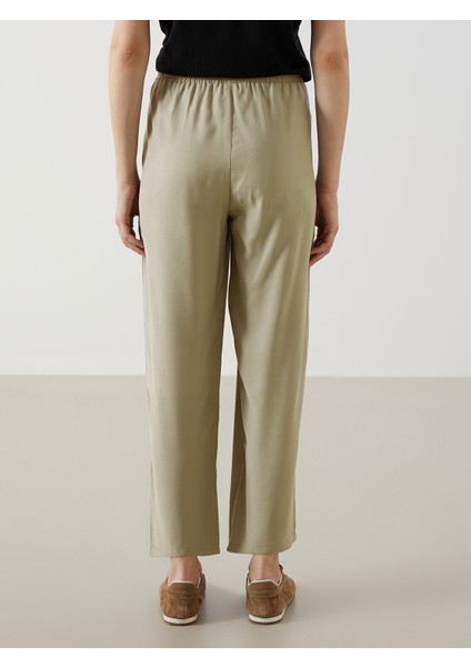 Yeni Sezon Beli Lastikli Havuç Kesim Kadın Pantolon indirimleri