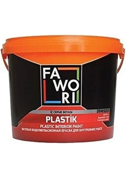 Plastik Iç Cephe Duvar Boyası Beyaz 10 kg