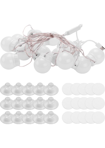 3 Mod Renk Makyaj Ayna Işık LED Dokunmatik Disming Vanity Pansuman Lambası Ampul USB USB 12V Makyaj Ayna Duvar Lambası 14 Ampul (Yurt Dışından)