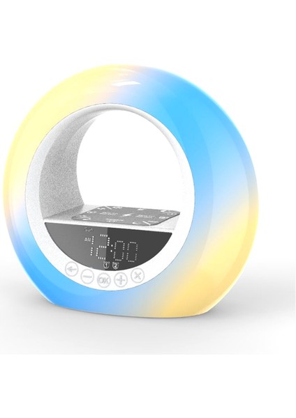 Gündoğumu Çalar Saat Hafif Uyuyanlar Yatak Odası Uyku Yardımı Için Işık Masa Saati ile Hafif Saat Uyandır (Yurt Dışından)