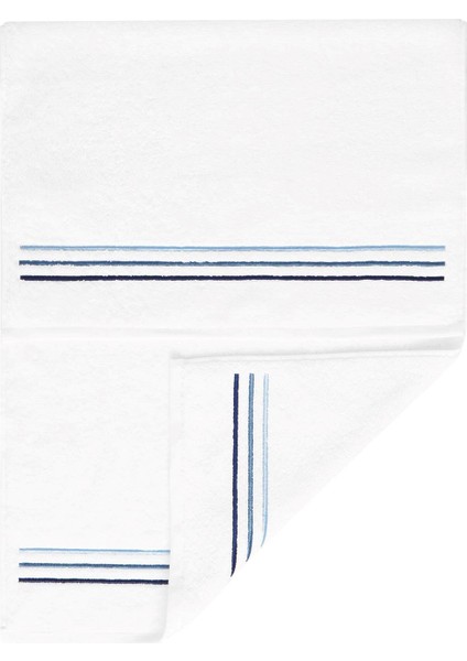 Trio Lacivert Pamuklu Yüz Havlusu 50X100 cm